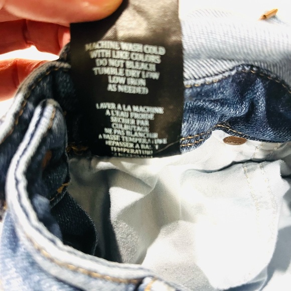 Blank NYC Slim Girlfriend Overalls Jeans Stretch Denim Raw Hem Distressed 28 - Picture 9 of 14